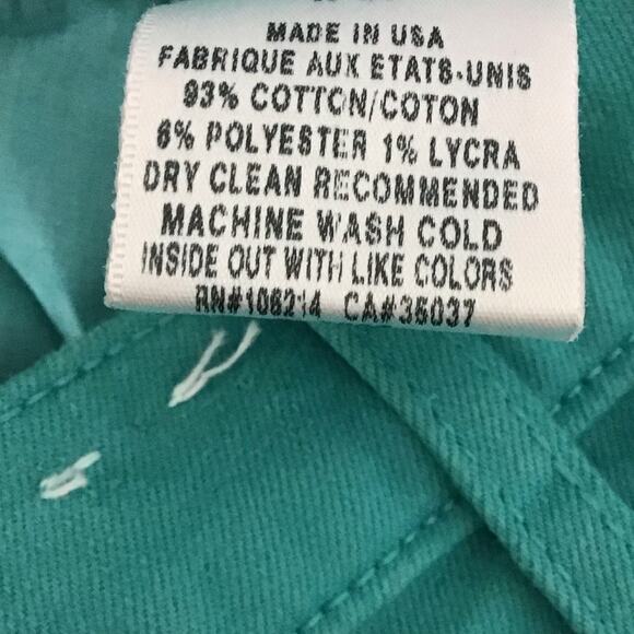 Joe's Jeans Denim Jean Mini Skirt Teal Aqua Turquoise Green Blue sz 4 27 - Picture 9 of 11